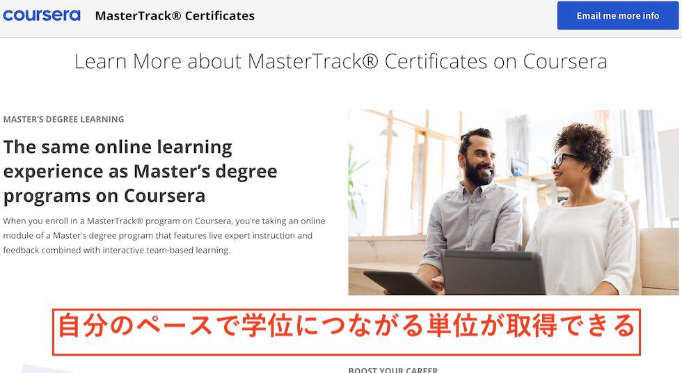 Coursera MasterTrack® Certificate
