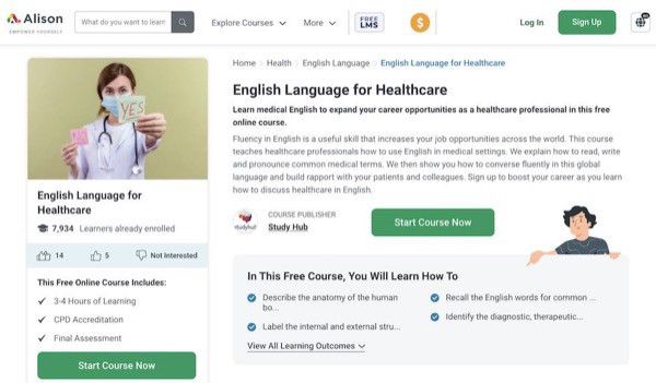 English Language for Healthcare