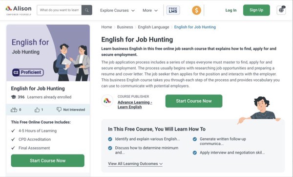 English for Job Hunting