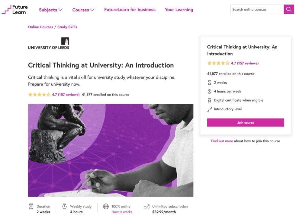 Critical Thinking at University: An Introduction