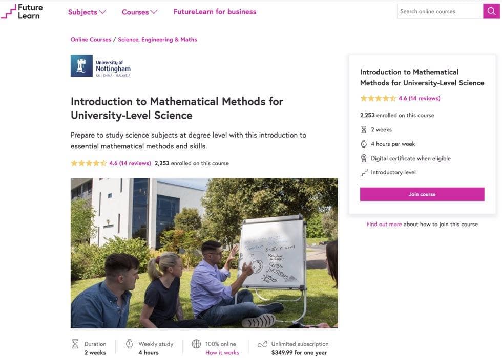 Introduction to Mathematical Methods for University-Level Science