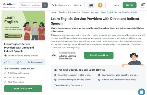 Learn English: Service Providers with Direct and Indirect Speech
