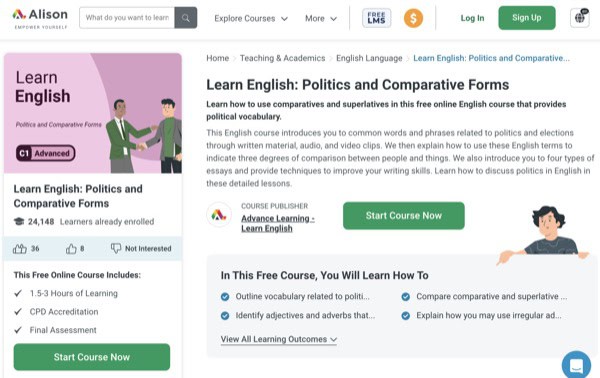 Learn English: Politics and Comparative Forms