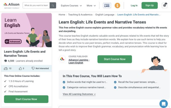 Learn English: Life Events and Narrative Tenses
