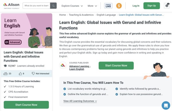 Learn English: Global Issues with Gerund and Infinitive Functions