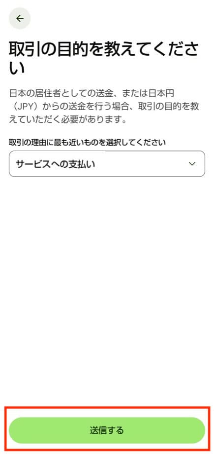 Wiseで銀行口座から送金する手順