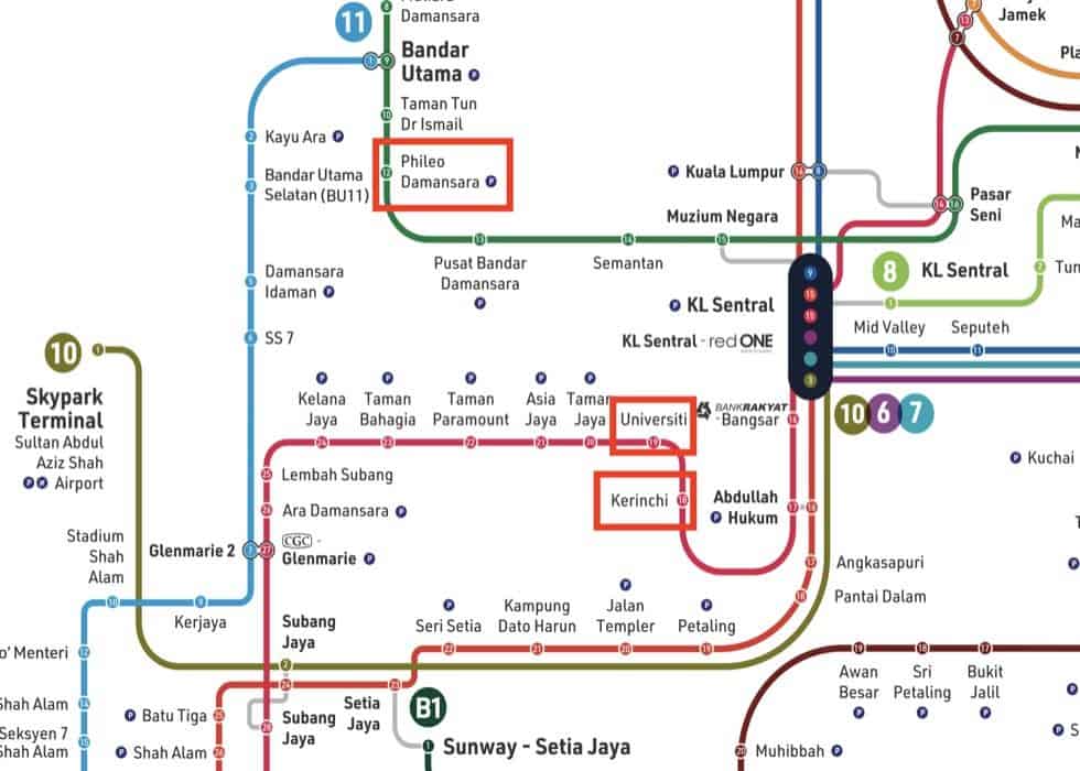 マラヤ大学の最寄駅
